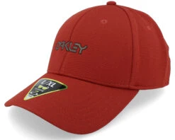 6 Panel Stretch Metallic Hat Iron Red Flexfit - Oakley