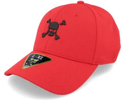 Scatter Skull Ff Hat Red Line Flexfit - Oakley