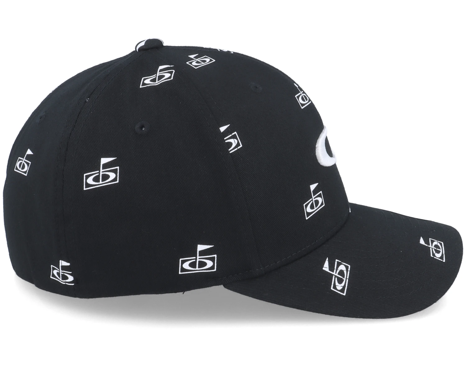 Flag Print Hat Blackout Flexfit - Oakley 6 Flag Print Hat Blackout Flexfit - Oakley - Image 4