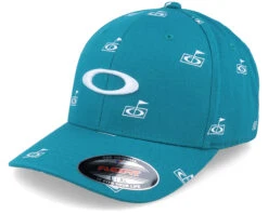 Flag Print Hat Aurora Blue Flexfit - Oakley