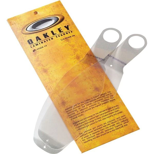Oakley Crowbar MX Laminated Tear-off System 3 Oakley Crowbar MX Laminated Tear-off System