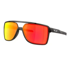 Oakley Castel Matte Grey Smoke/Prizm Ruby Sunglasses
